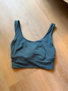 lululemon athletica Ribbed Scoop Sports Bra - Deep Teal